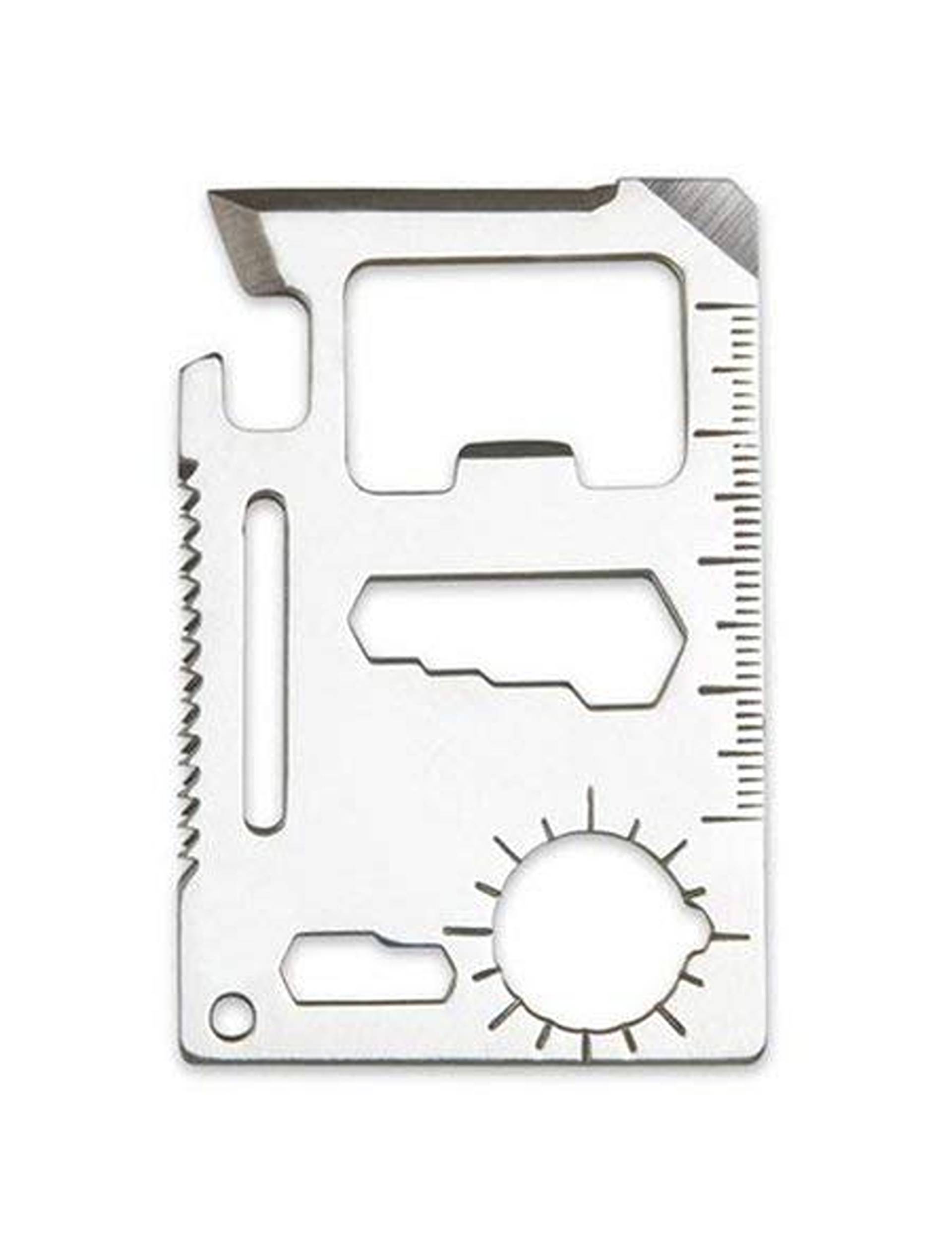 UNIQUE GADGET 11 in 1 Stainless Steel Survival Tool Pocket Kit