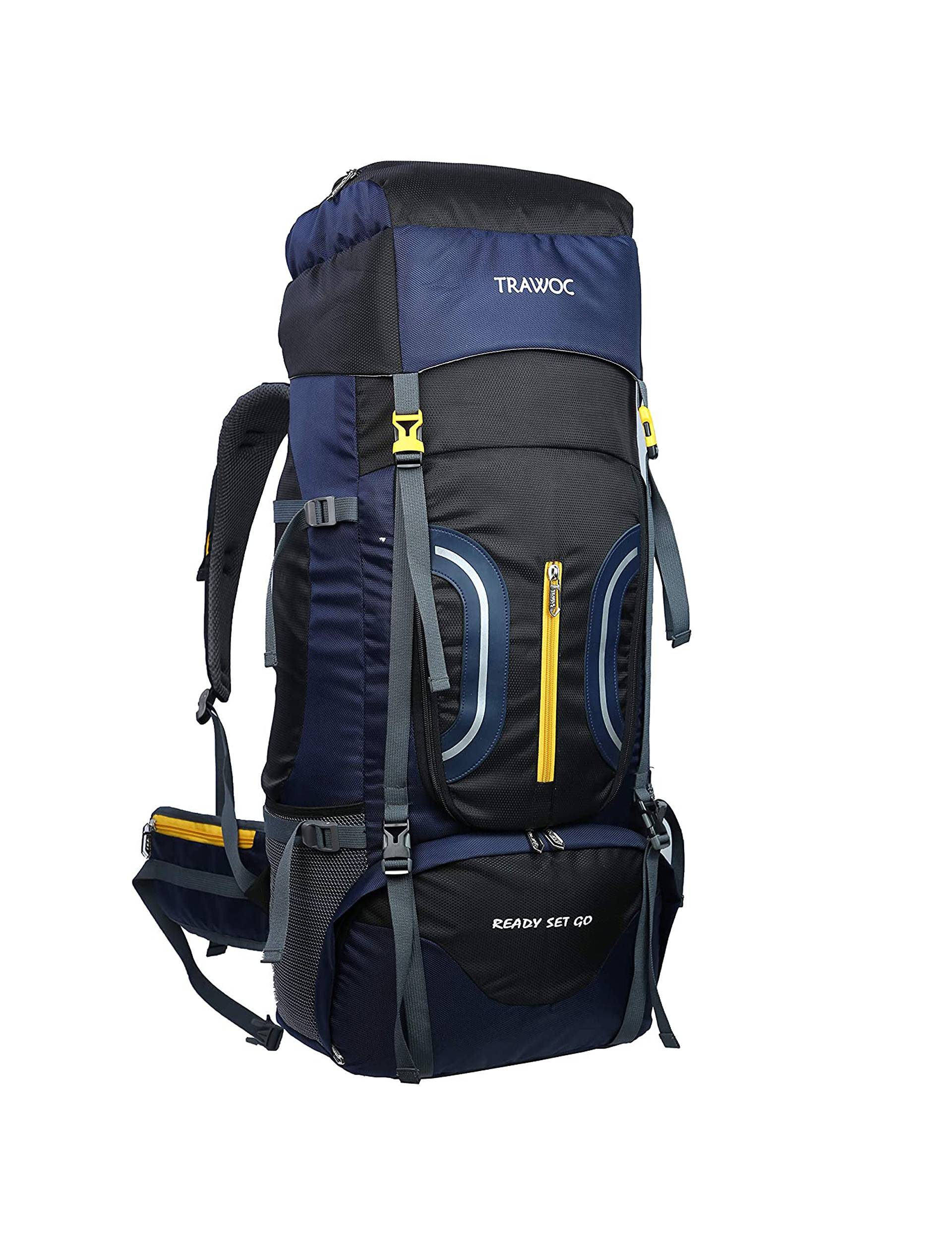 TRAWOC 60L Travel Backpack Hiking Trekking Bag Camping Rucksack HK005, 1 Year Warranty