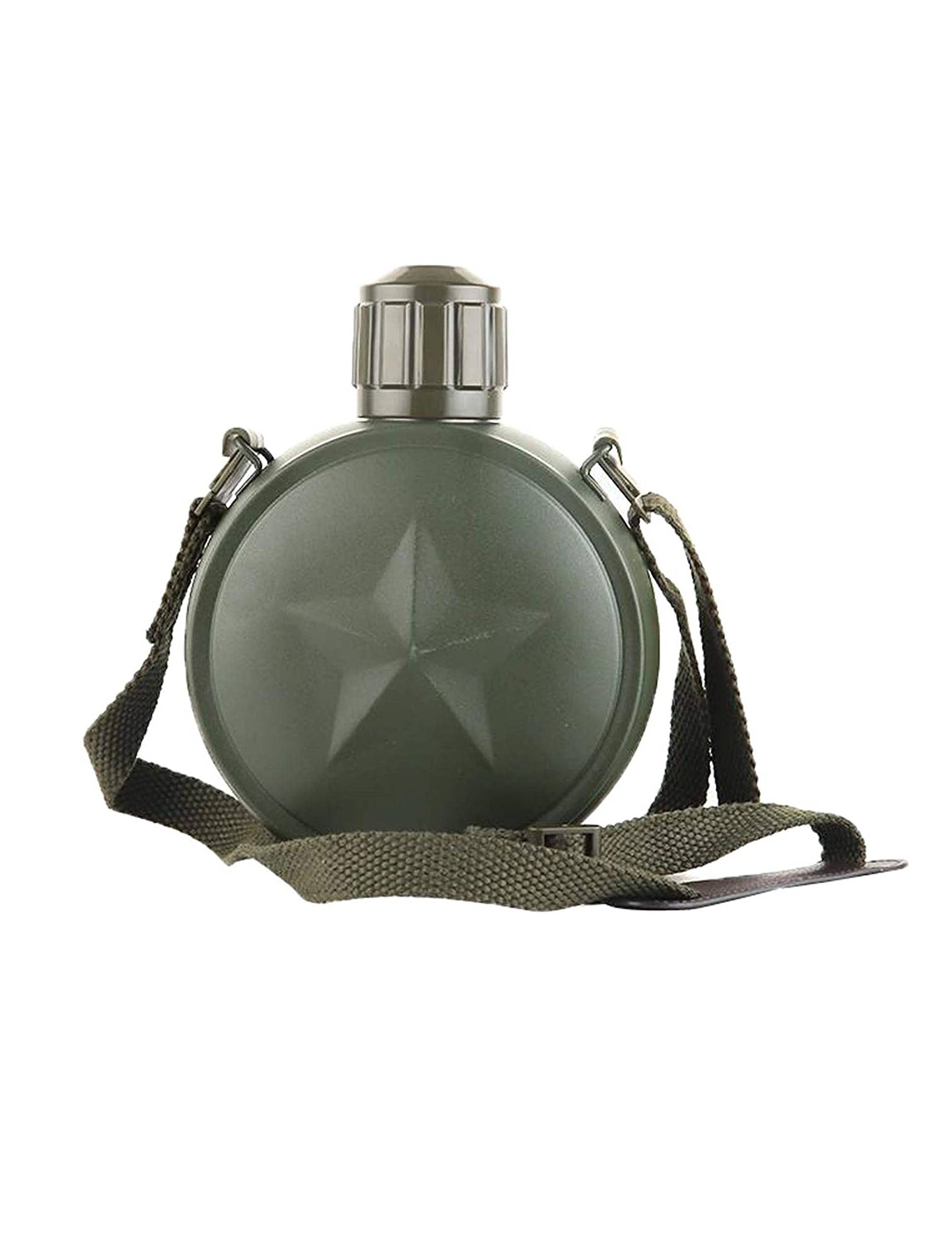 KAWN Wine Water Bottle Canteen Drinking Cup with Strap for Outdoor Camping Hiking