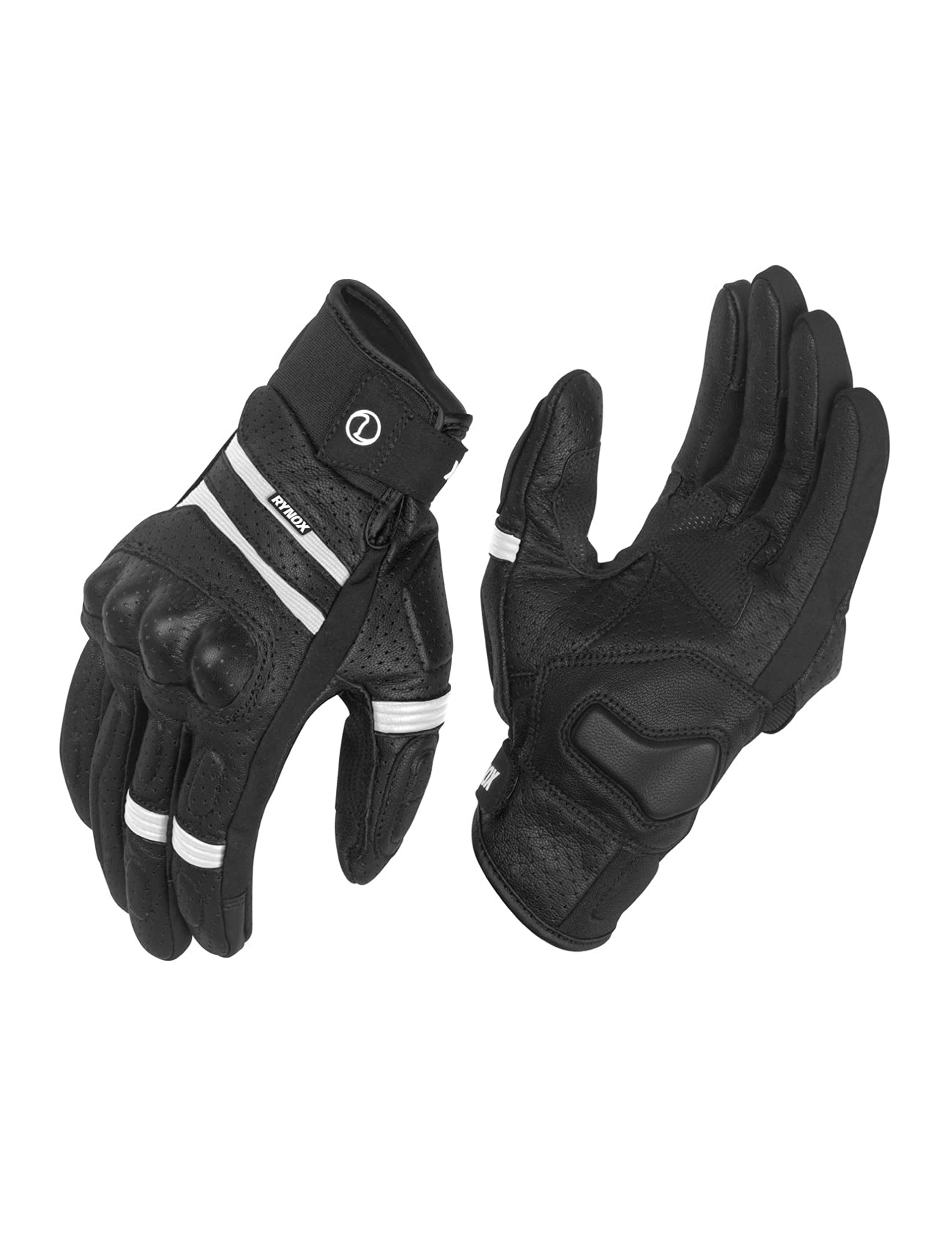 Rynox AIR GT Gloves - Black & White