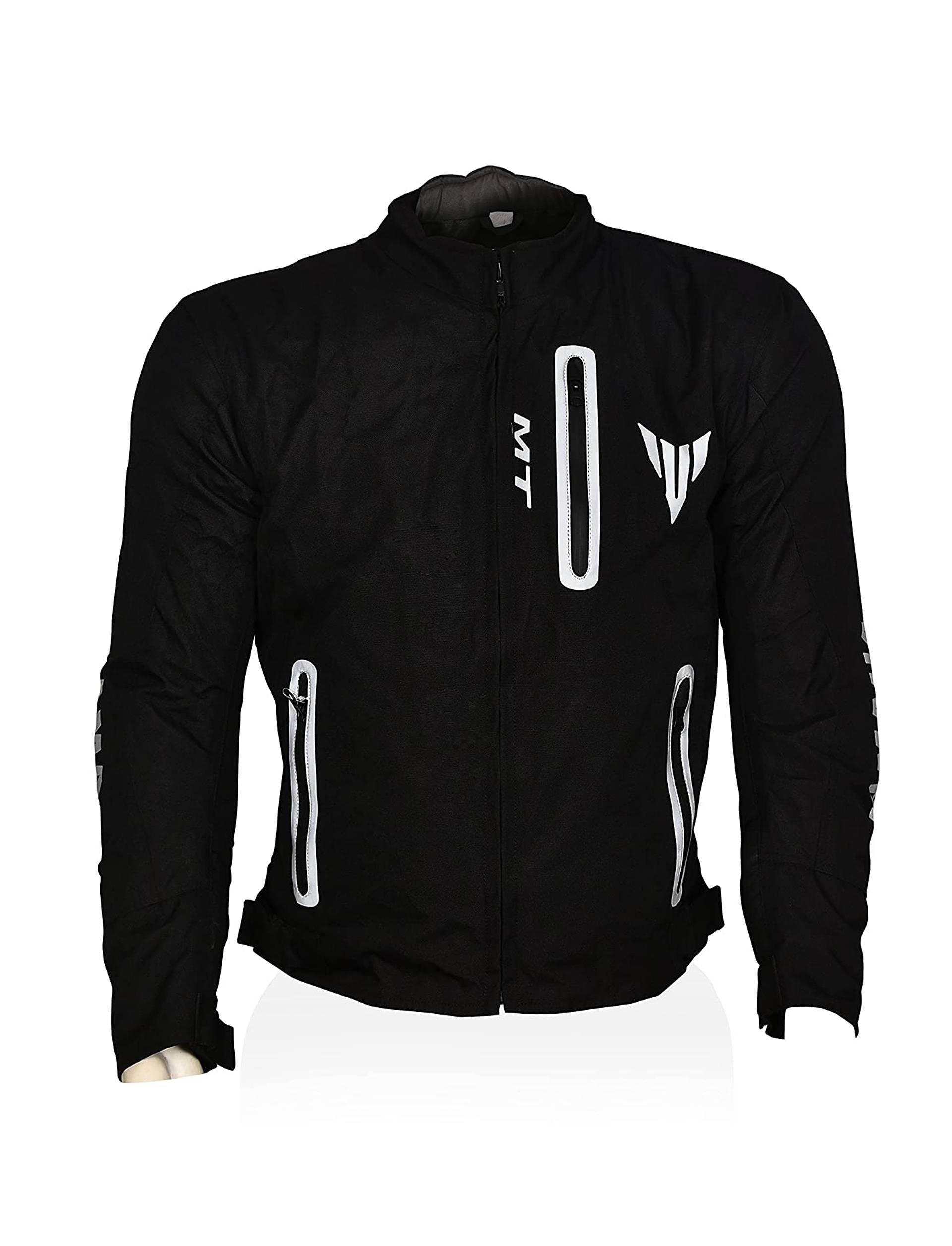 Yamaha Men's MT Universal Fit Protective Riding Jacket (Y6AMTBBJ0M21_Black_M)