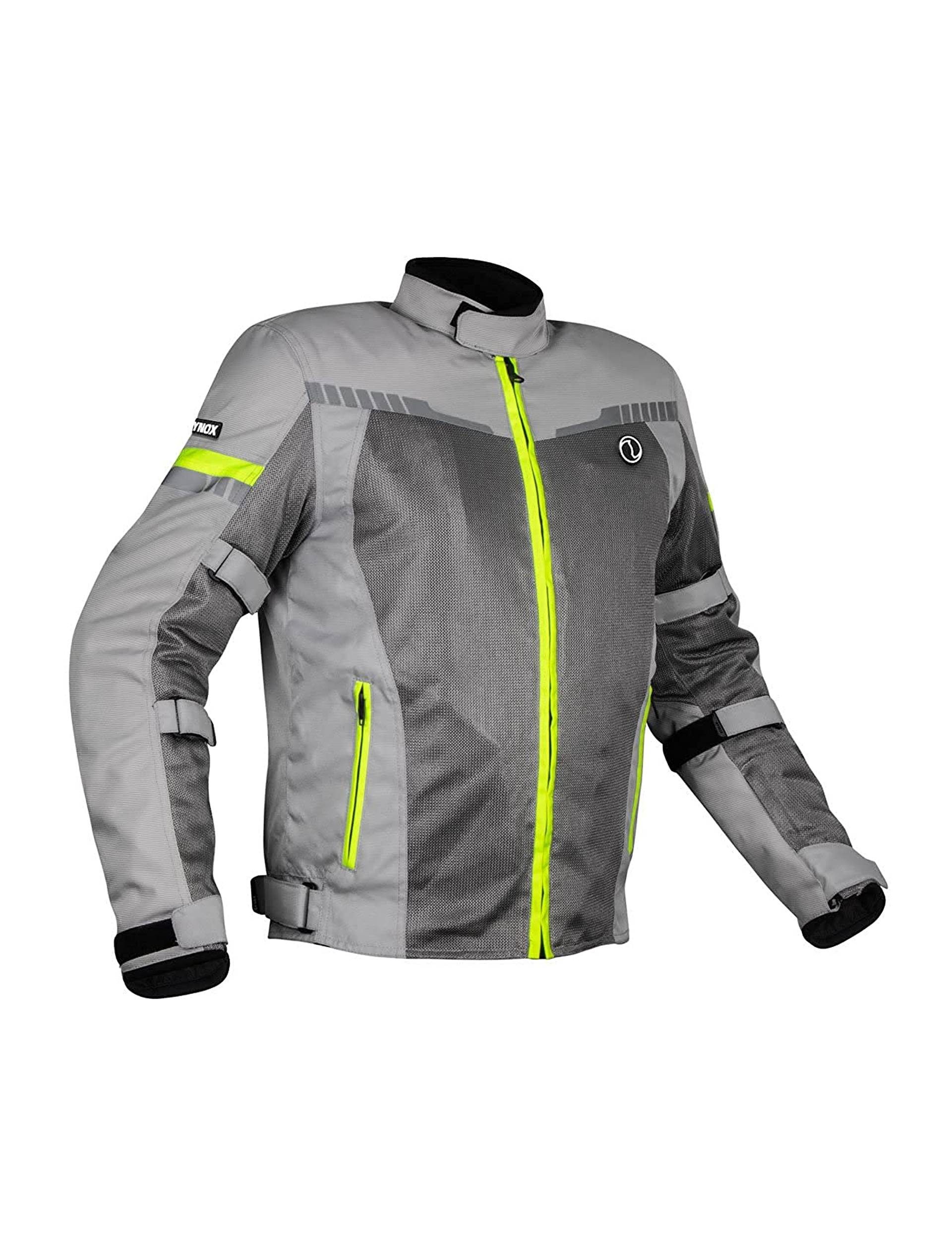 Rynox Air GT 3 Riding Jacket Grey HI-VIZ Green With Free Jacket